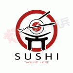 寿司餐饮品牌图标LOGO 【AI,PSD源文件】-LOGO标兵-专业设计平台-海量素材资源