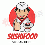 寿司品牌徽标图标卡通LOGO 【AI,PSD源文件】-LOGO标兵-专业设计平台-海量素材资源