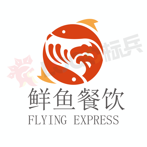 鲜鱼餐饮品牌图标LOGO 【AI,PSD源文件】【LOGO模版素材】 - LOGO标兵-专业设计平台-海量素材资源-LOGO标兵-专业设计平台-海量素材资源