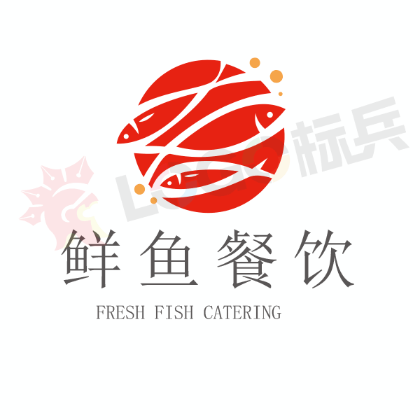 鱼类餐饮品牌图标LOGO 【AI,PSD源文件】【LOGO模版素材】 - LOGO标兵-专业设计平台-海量素材资源-LOGO标兵-专业设计平台-海量素材资源