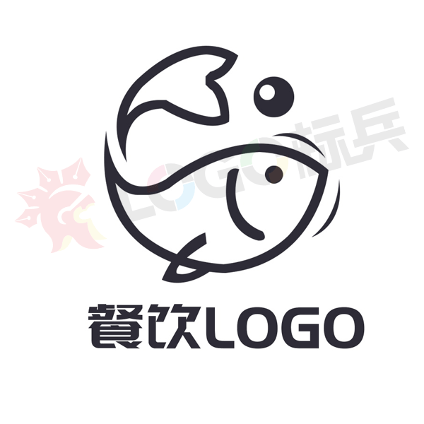 鱼类餐饮品牌图标LOGO 【AI,PSD源文件】【LOGO模版素材】 - LOGO标兵-专业设计平台-海量素材资源-LOGO标兵-专业设计平台-海量素材资源