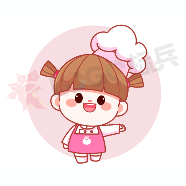 卡通厨师女孩欢迎手势（七）【AI,PSD源文件】【卡通设计】 - LOGO标兵-专业设计平台-海量素材资源-LOGO标兵-专业设计平台-海量素材资源
