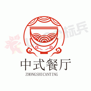 中式餐饮图标LOGO 【AI,PSD源文件】【LOGO模版素材】-LOGO标兵-专业设计平台