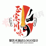 中式脸谱餐饮品牌图标LOGO 【AI,PSD源文件】【LOGO模版素材】-LOGO标兵-专业设计平台-海量素材资源