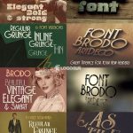 复古摇滚奇幻风格字体14款【合集】-LOGO标兵-专业设计平台-海量素材资源