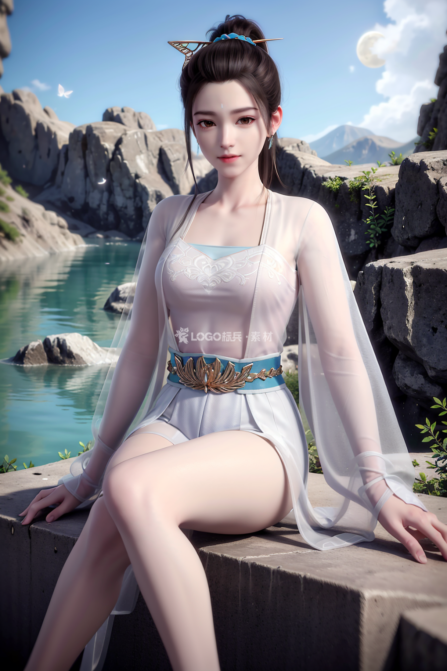 完美世界云曦柳神【国漫女神】全套美术插画手机电脑壁纸素材-LOGO标兵-专业设计平台-海量素材资源