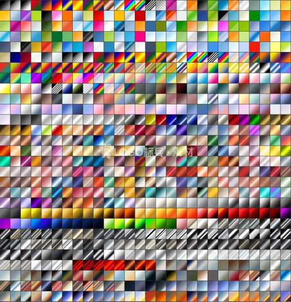 16000常用PS渐变效果grd格式-LOGO标兵-专业设计平台-海量素材资源