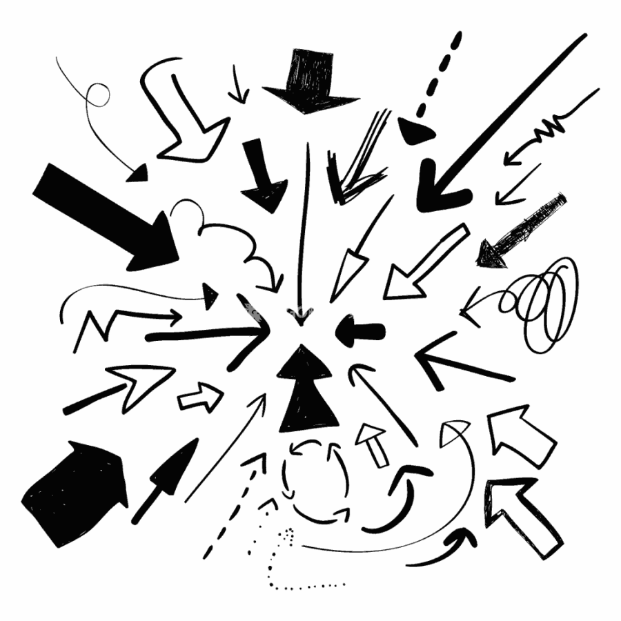 手绘箭头，AI源文件 - LOGO标兵-专业设计平台-海量素材资源-LOGO标兵-专业设计平台-海量素材资源