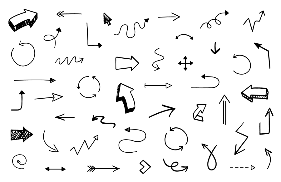 46款手绘箭头,AI源文件-LOGO标兵-专业设计平台