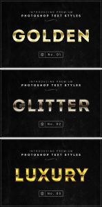 3款黄金文字特效，ASL格式-LOGO标兵-专业设计平台-海量素材资源
