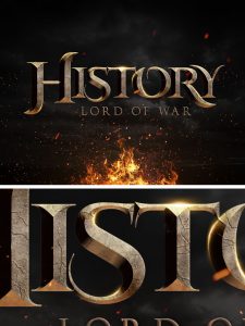 史诗电影海报文字特效PS图层样式-LOGO标兵-专业设计平台-海量素材资源