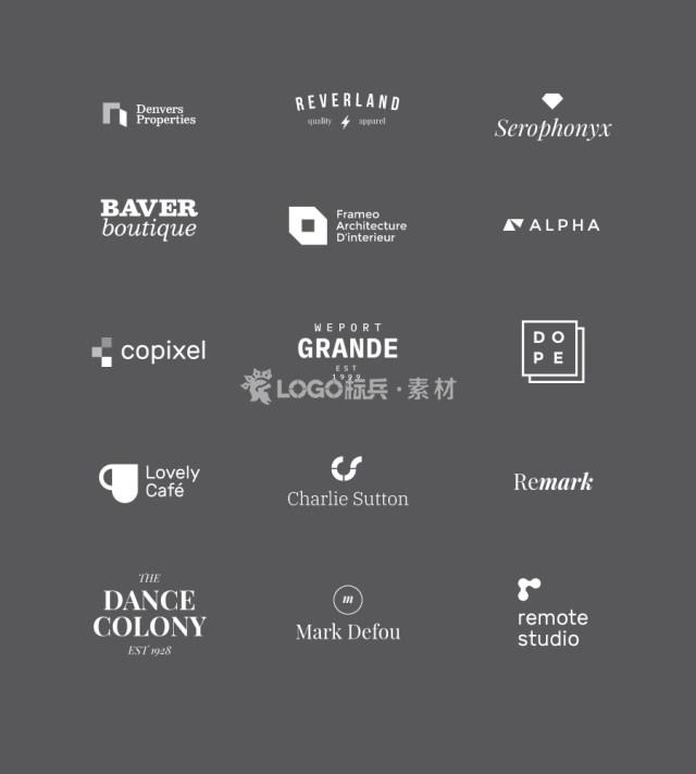 图片[2]-简约Logo模板，15款 AI 源文件 - LOGO标兵-专业设计平台-海量素材资源-LOGO标兵-专业设计平台-海量素材资源