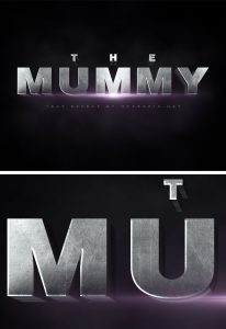 新木乃伊电影海报文字特效，PSD源文件-LOGO标兵-专业设计平台-海量素材资源