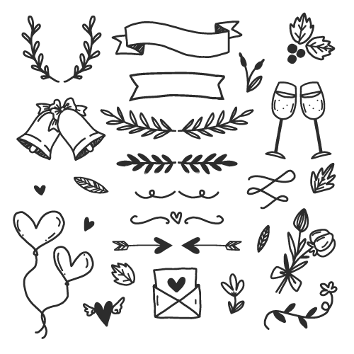 图片[5]-手帐简笔画矢量素材，AI源文件100款 - LOGO标兵-专业设计平台-海量素材资源-LOGO标兵-专业设计平台-海量素材资源