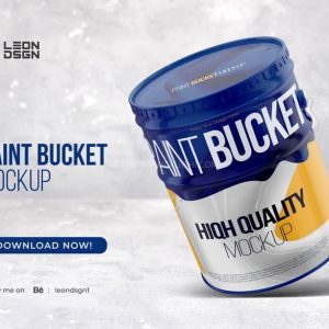 油漆桶样机模板，PSD格式-LOGO标兵-专业设计平台-海量素材资源