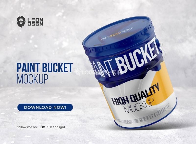 油漆桶样机模板,PSD格式-LOGO标兵-专业设计平台