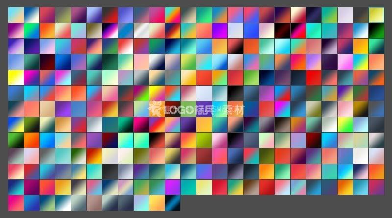 300+实用PS渐变预设,grd格式-LOGO标兵-专业设计平台