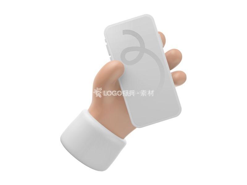 图片[3]-3D卡通手持手机模型，Figma PSD格式 - LOGO标兵-专业设计平台-海量素材资源-LOGO标兵-专业设计平台-海量素材资源