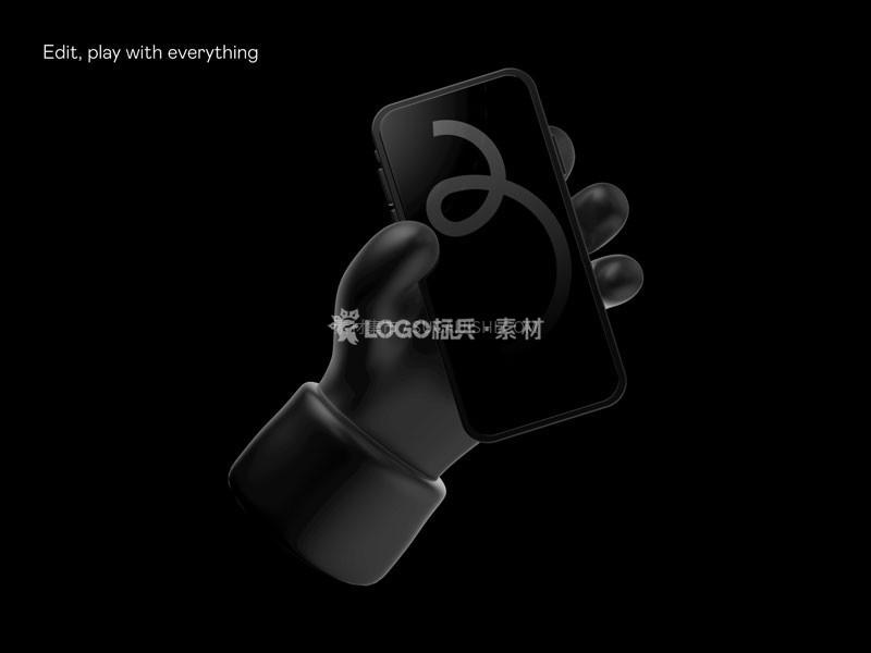 图片[4]-3D卡通手持手机模型，Figma PSD格式 - LOGO标兵-专业设计平台-海量素材资源-LOGO标兵-专业设计平台-海量素材资源
