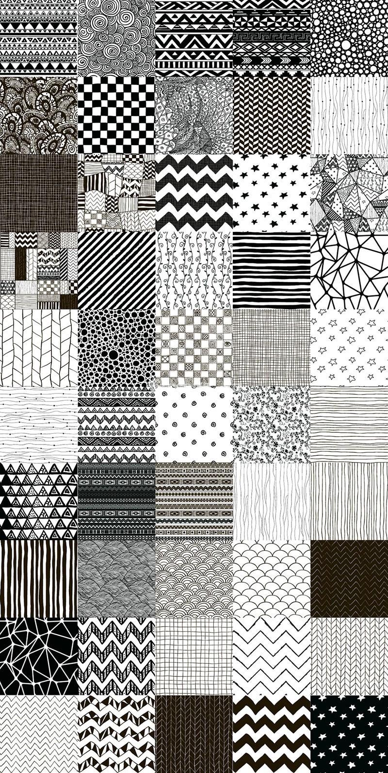 手绘无缝背景图案合集50款-LOGO标兵-专业设计平台-海量素材资源 手绘无缝背景图案合集50款-LOGO标兵-专业设计平台-海量素材资源