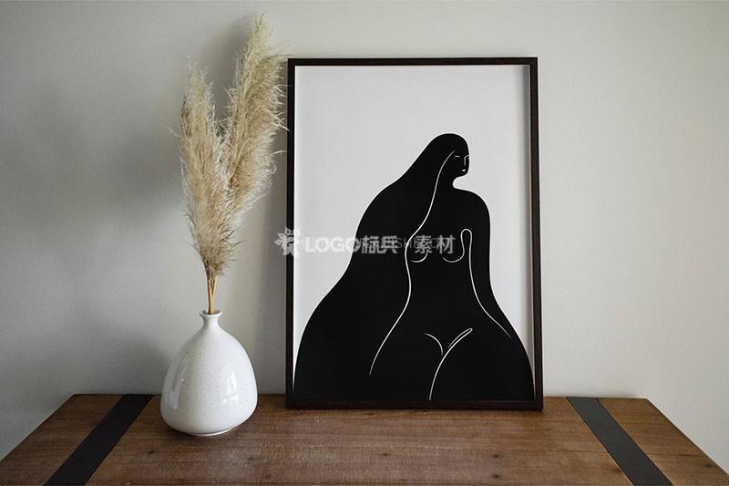 桌面画框展示模板PSD - LOGO标兵-专业设计平台-海量素材资源-LOGO标兵-专业设计平台-海量素材资源