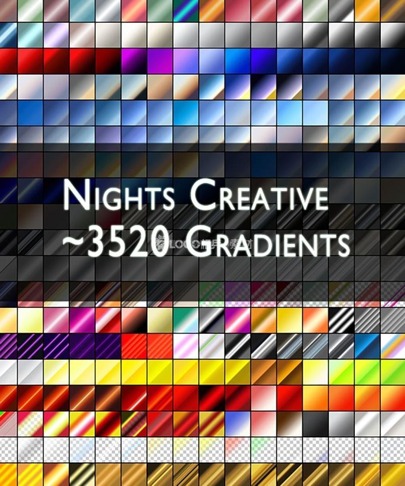3500+PS常用渐变PS预设，GRD格式 - LOGO标兵-专业设计平台-海量素材资源-LOGO标兵-专业设计平台-海量素材资源