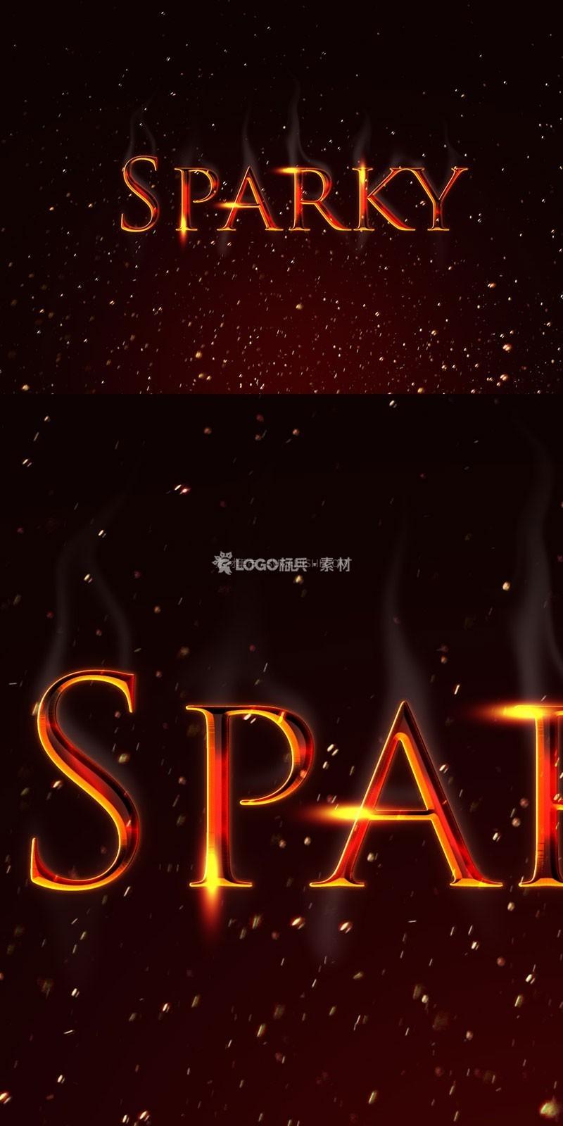 金属火焰高光文字特效PS图层样式 - LOGO标兵-专业设计平台-海量素材资源-LOGO标兵-专业设计平台-海量素材资源