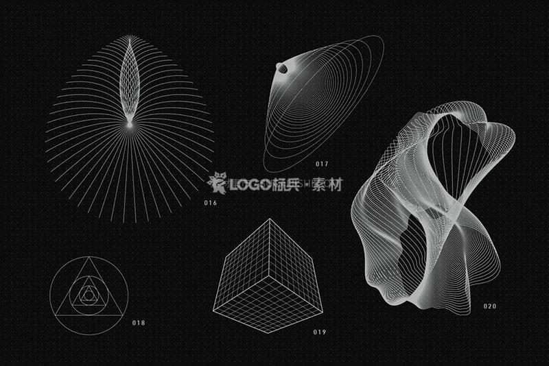 图片[5]-抽象几何图形矢量素材，AI PNG JPG格式200款 - LOGO标兵-专业设计平台-海量素材资源-LOGO标兵-专业设计平台-海量素材资源
