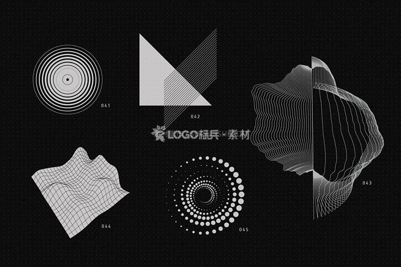 图片[8]-抽象几何图形矢量素材，AI PNG JPG格式200款 - LOGO标兵-专业设计平台-海量素材资源-LOGO标兵-专业设计平台-海量素材资源