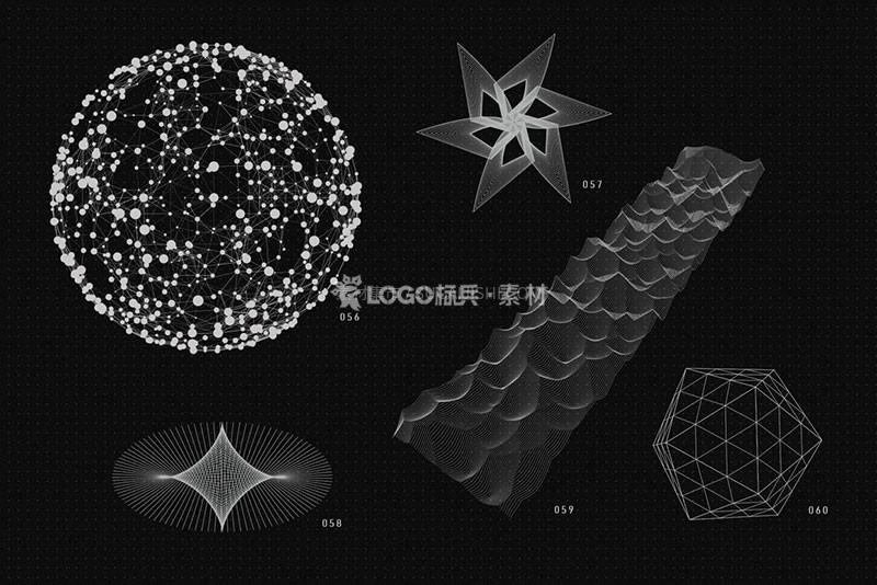 图片[9]-抽象几何图形矢量素材，AI PNG JPG格式200款 - LOGO标兵-专业设计平台-海量素材资源-LOGO标兵-专业设计平台-海量素材资源