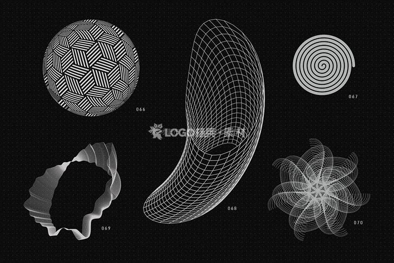 图片[10]-抽象几何图形矢量素材，AI PNG JPG格式200款 - LOGO标兵-专业设计平台-海量素材资源-LOGO标兵-专业设计平台-海量素材资源