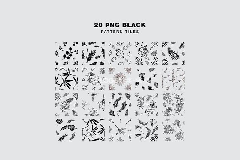 图片[4]-植物花纹矢量无缝包装图案，AI PNG格式220款 - LOGO标兵-专业设计平台-海量素材资源-LOGO标兵-专业设计平台-海量素材资源