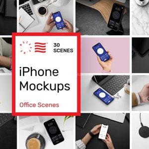 30个手机使用场景样机PSD模板-LOGO标兵-专业设计平台-海量素材资源