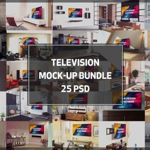 真实家庭场景电视样机PSD模板25套-LOGO标兵-专业设计平台-海量素材资源