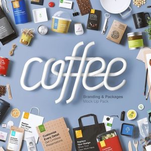 咖啡奶茶店品牌设计展示样机PSD模板【设计师珍藏】-LOGO标兵-专业设计平台-海量素材资源