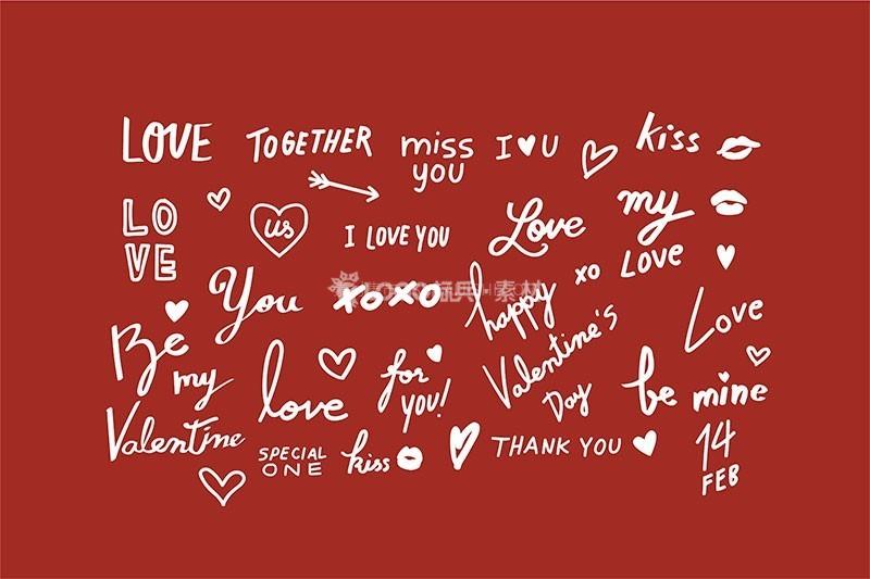 情人手帐装饰素材,AI源文件-LOGO标兵-专业设计平台-海量素材资源