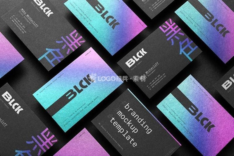 名片设计商务场景样机PSD模板30款-LOGO标兵-专业设计平台