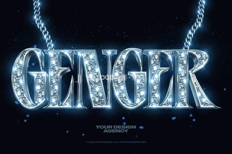 BlingBling钻石文本PS样式，PSD源文件 - LOGO标兵-专业设计平台-海量素材资源-LOGO标兵-专业设计平台-海量素材资源