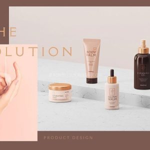 化妆品包装设计场景样机PSD模板-LOGO标兵-专业设计平台-海量素材资源