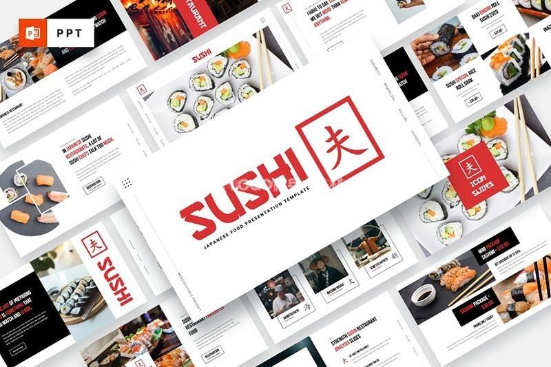图片[5]-日式美食PPT模板红黑白系40P - LOGO标兵-专业设计平台-海量素材资源-LOGO标兵-专业设计平台-海量素材资源