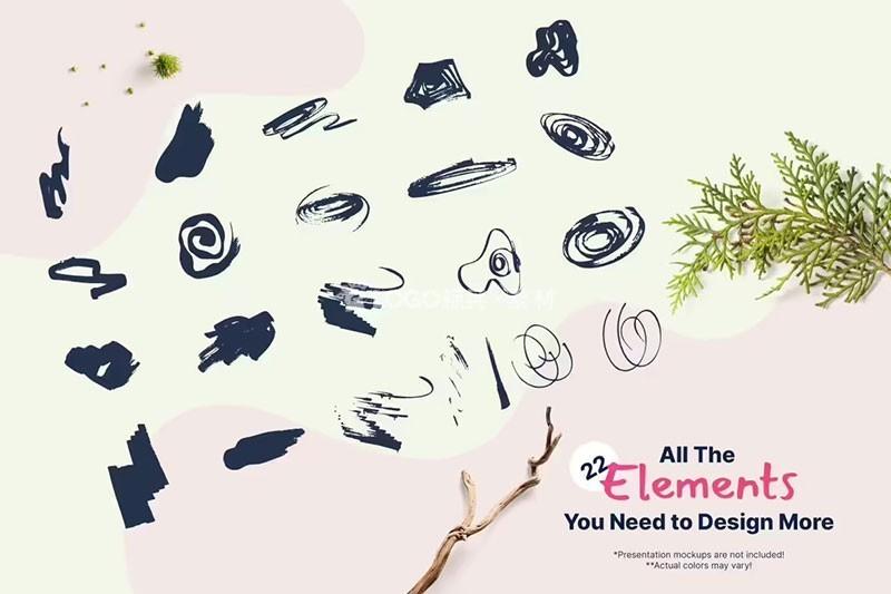 图片[3]-涂鸦艺术矢量背景图案，AI源文件50个 - LOGO标兵-专业设计平台-海量素材资源-LOGO标兵-专业设计平台-海量素材资源