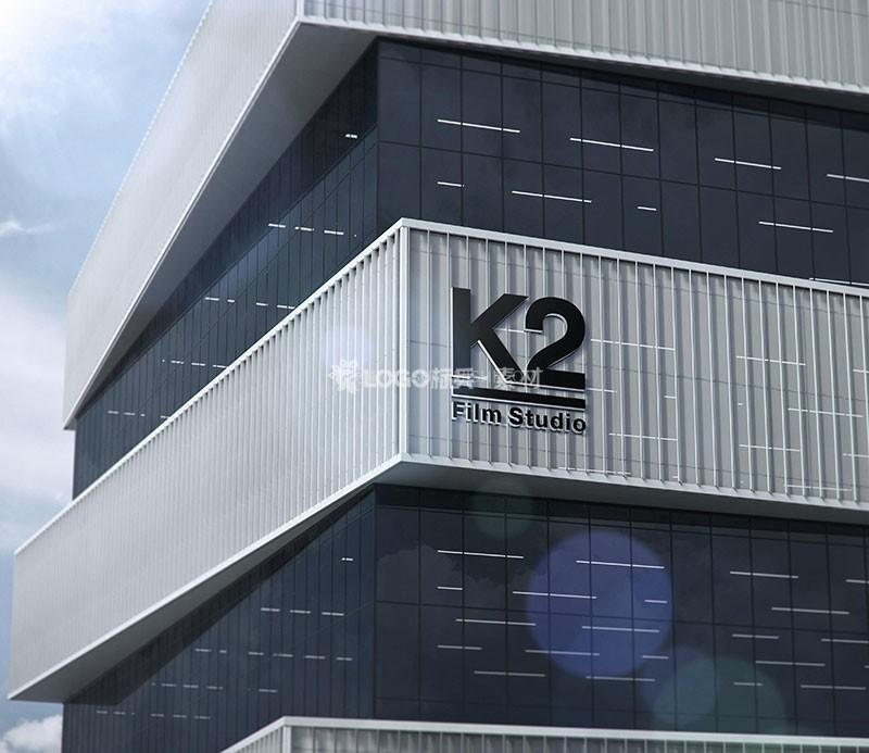 办公楼外墙立体LOGO标志牌样机模板PSD设计师珍藏 - LOGO标兵-专业设计平台-海量素材资源-LOGO标兵-专业设计平台-海量素材资源