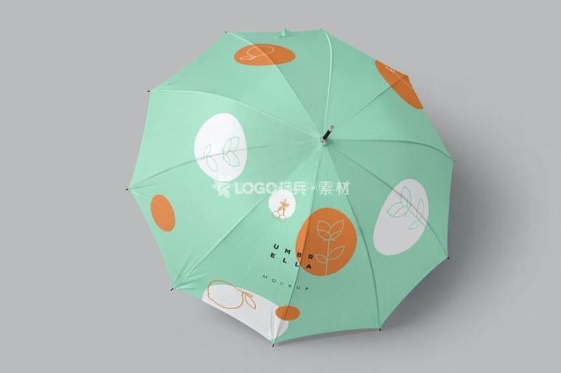 长柄雨伞样机模板PSD高质量-LOGO标兵-专业设计平台