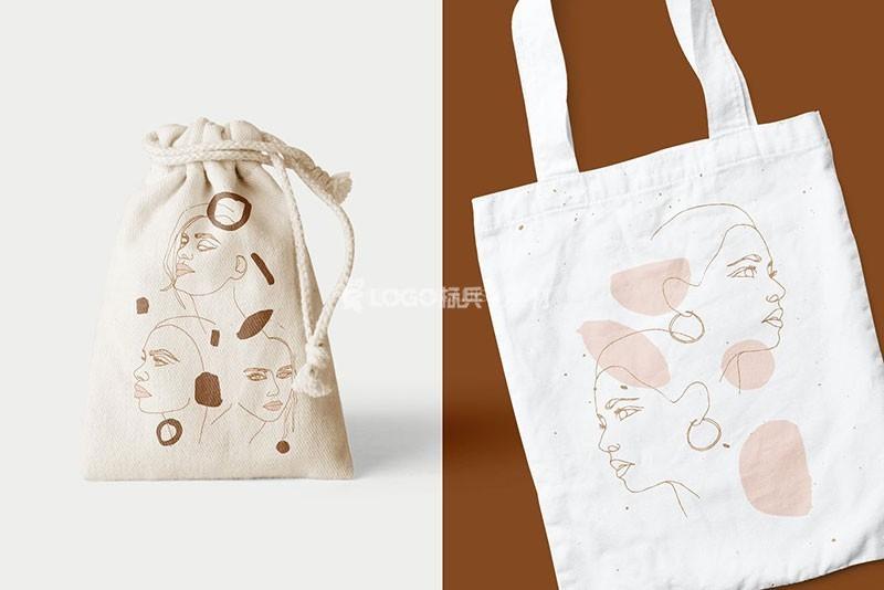 优雅的女性简笔画AI矢量图案素材 - LOGO标兵-专业设计平台-海量素材资源-LOGO标兵-专业设计平台-海量素材资源