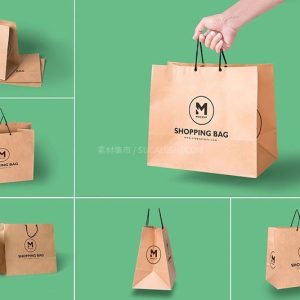 手提购物袋设计样机模板PSD-LOGO标兵-专业设计平台-海量素材资源