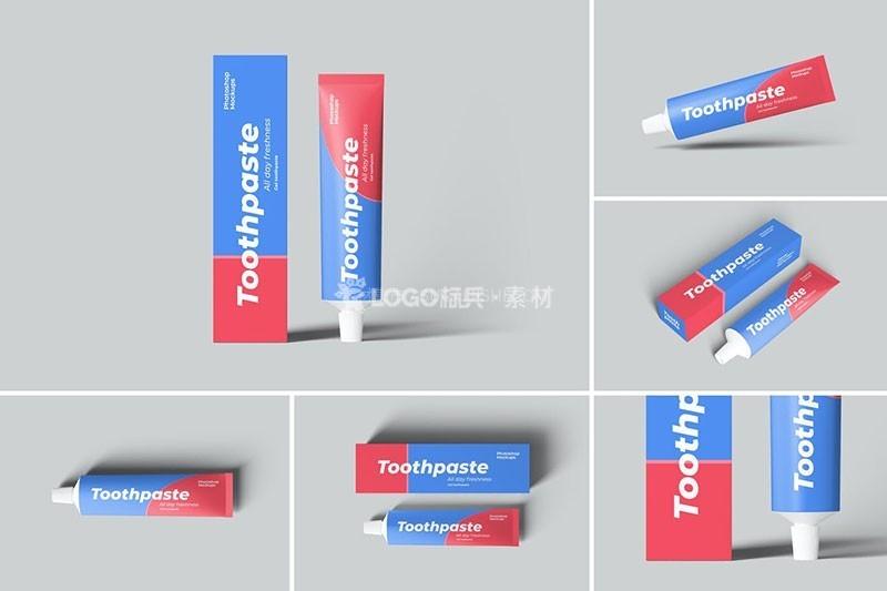 牙膏包装设计样机模板PSD稀缺资源 - LOGO标兵-专业设计平台-海量素材资源-LOGO标兵-专业设计平台-海量素材资源