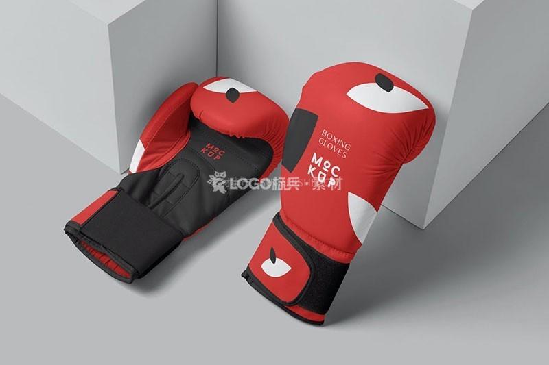 拳击手套样机模板PSD-LOGO标兵-专业设计平台-海量素材资源
