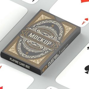 扑克牌包装设计样机模板PSD-LOGO标兵-专业设计平台-海量素材资源