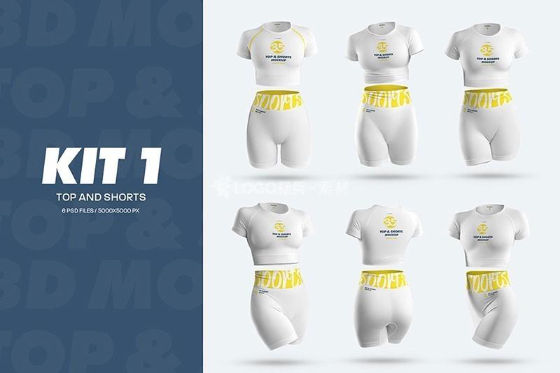 女款健身运动服3D设计展示样机PSD模板稀有素材高质量-LOGO标兵-专业设计平台-海量素材资源
