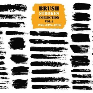 笔刷墨迹矢量素材， PNG AI格式630款-LOGO标兵-专业设计平台-海量素材资源